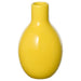 Yellow vase on a white background
