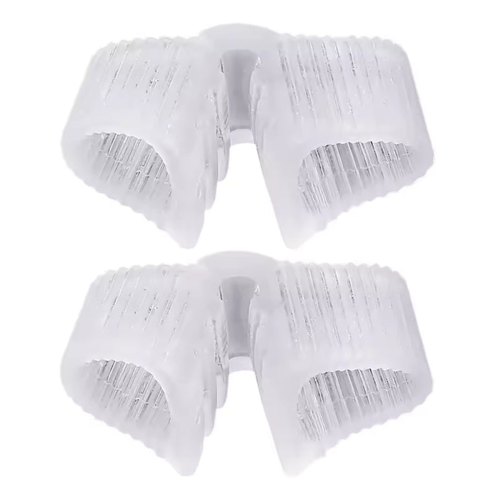 Digital Shoppy double‑hole gel toe separator translucent silicone bunion corrector #7385