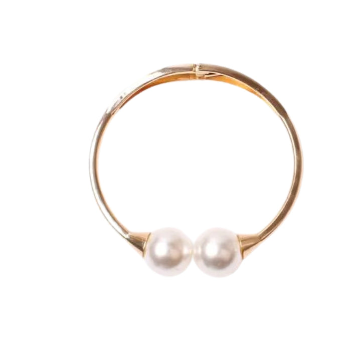 Digital Shoppy Light Luxury Pearl Curtain Tieback – Single Piece, Alloy Spring Design for Living Room & Bedroom Décor