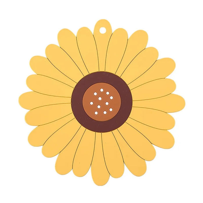 Digital Shoppy  Sunflower Potholder, 19.5 cm – Decorative Heat-Resistant Pad
