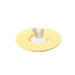 Yellow silicone mug lid with white bunny ear handle – whimsical spill-proof cover for cups and mugs – 1598447679156 13987144