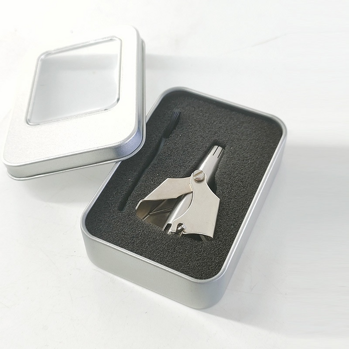 Digital Shoppy Nose Hair Trimmer Factory In Stock Stainless Steel Men's Vibrissac Scissors Washable Nose Hair Trimmer