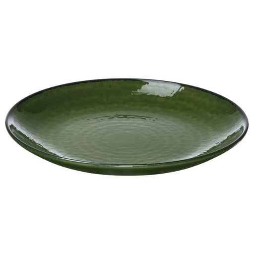 IKEA PELARKAKTUS 20 cm green side plate featuring a rustic, textured concentric pattern and glossy finish (1 pack)