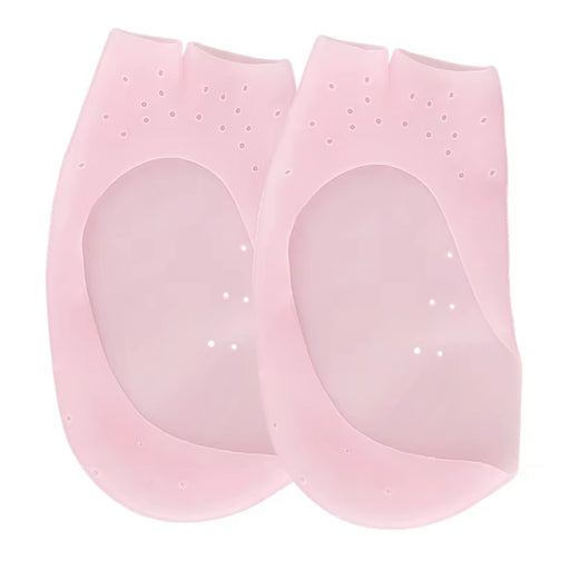 pink silicone socks foot sleeves with ventilation holes
