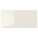 Rectangular white tile on a white background