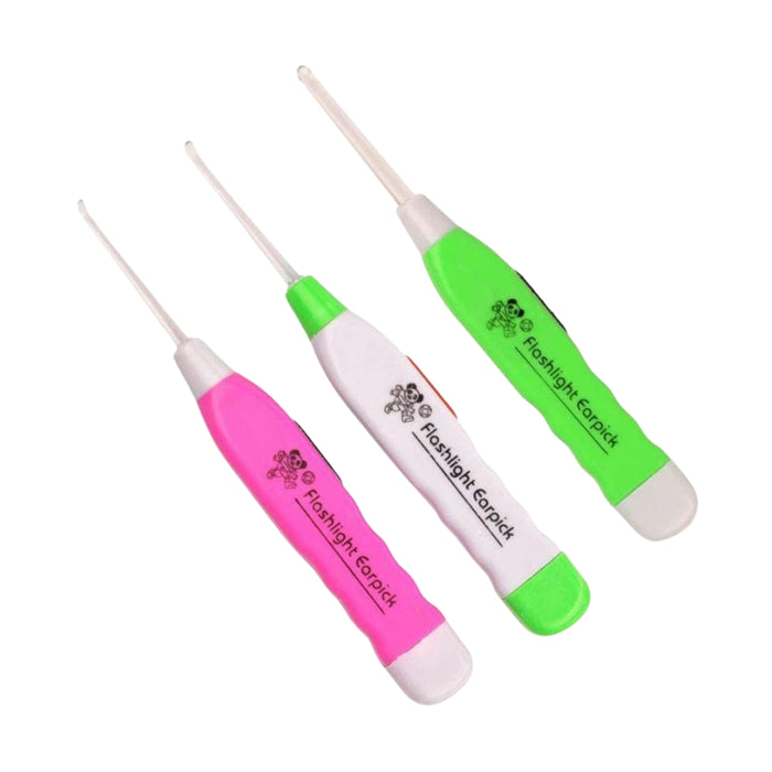 Digital Shoppy LED Light Ear Pick Wax Remover Cleaner Curette Tool (Random Colour)