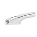 Digital Shoppy White manual garlic press with curved handle and built-in pressing chamber