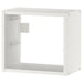 IKEA TROFAST wall storage unit in white, 34x21x30 cm; rectangular frame with grooves for bins, shown mounted on wall in minimalist setting – 70516076