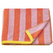 IKEA SLÅNHÖSTMAL bath towel with orange and pink stripes, 70x140 cm