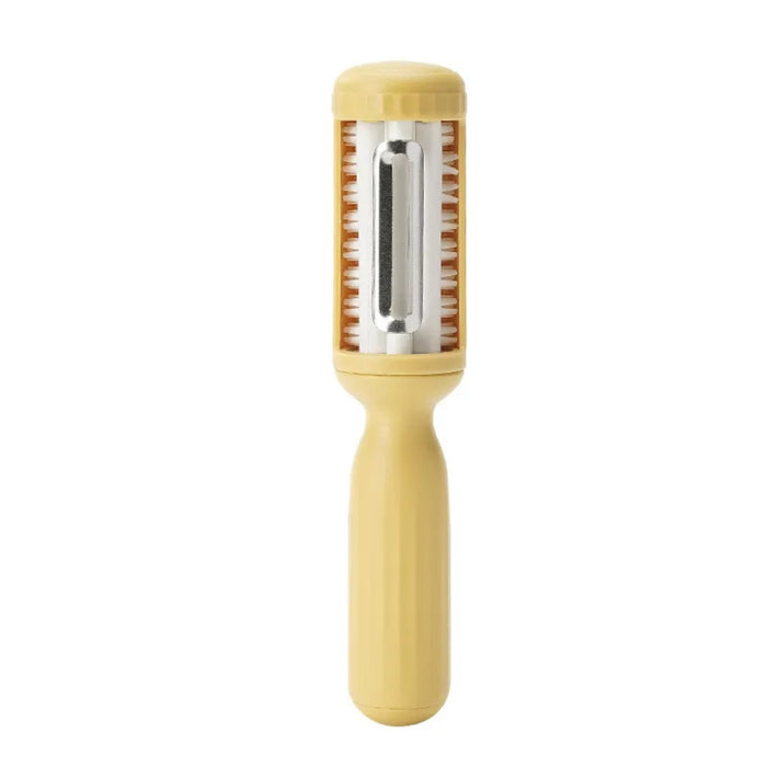 Digital Shoppy 2-in-1 Vegetable Brush & Peeler – Yellow Multifunctional Kitchen Tool