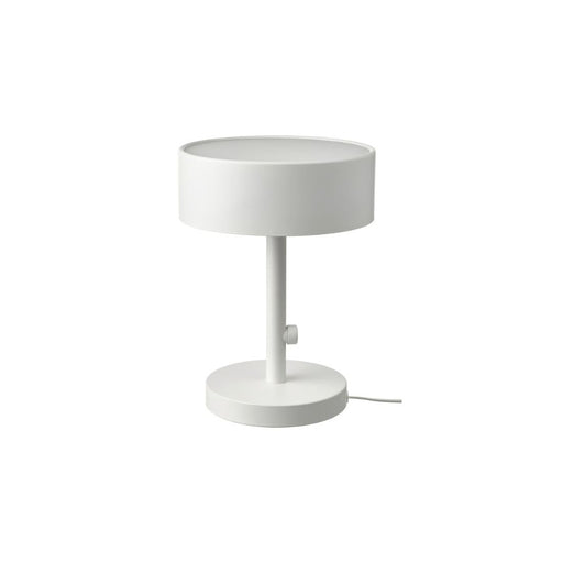 White table lamp on a white background
