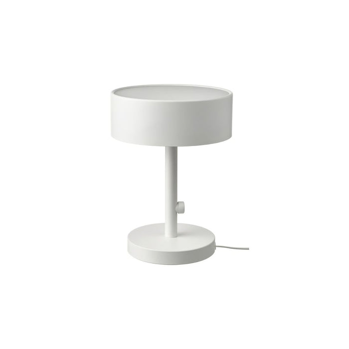 White table lamp on a white background