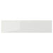 IKEA RINGHULT Drawer front, high-gloss light grey, 40x10 cm, shown as a single glossy tile on white background - 70327189
