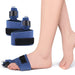 Toe-fixing band with an ergonomic aluminum splint, adjustable straps, and breathable fabric for comfortable toe alignment and injury recovery.