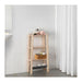 VILTO wooden shelf with sleek Scandinavian design, ideal for modern home organization.