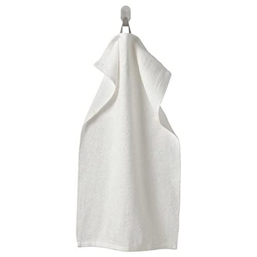 IKEA DIMFORSEN Bath towel, white70x140 cm with Hand towel, white40x70 cm and Washcloth, white30x30 cm