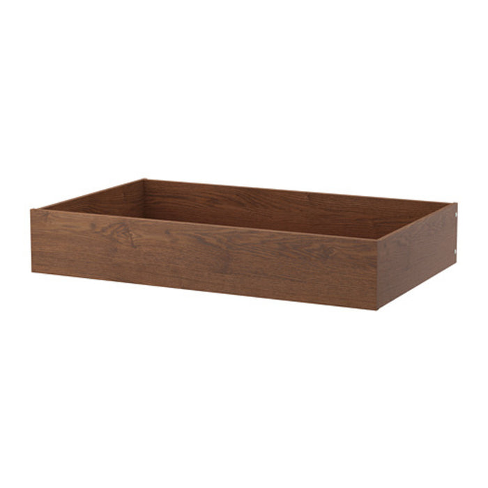 IKEA KOMPLEMENT Drawer in brown stained ash, 100x58 cm, shown as a modern storage solution-50396027