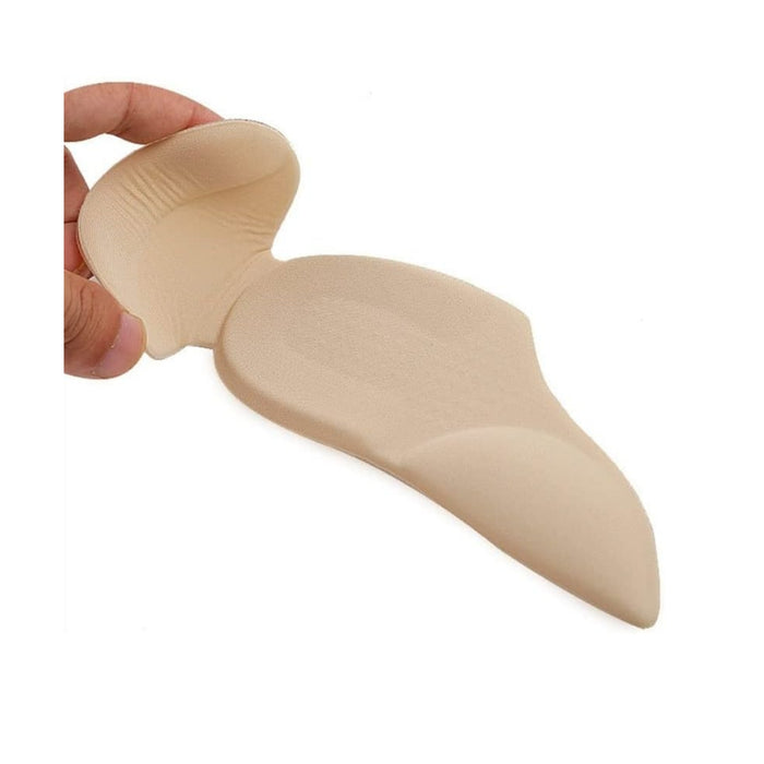 Digital Shoppy 3 in 1 Gel Spandex Heel Insert U-Shaped Anti-Friction Cushion Shoe Insoles with Arch Support Comfort Insoles