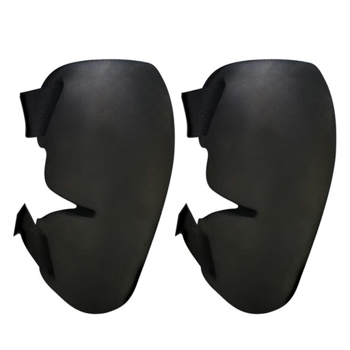 Digital Shoppy Sports Knee Pads – Black protective pads with contoured shell and adjustable straps for outdoor sports