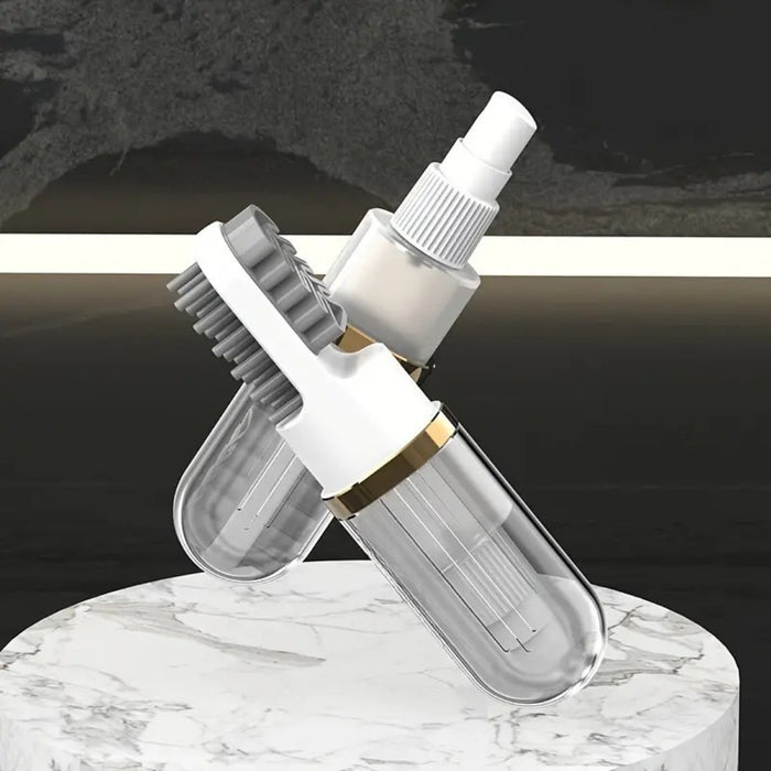 Digital Shoppy 2-in-1 Travel Shoe Brush – Liquid Press Cleaner, Dual-Sided