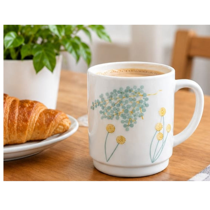 IKEA SKRANTARNA mug 30 cl floral pattern