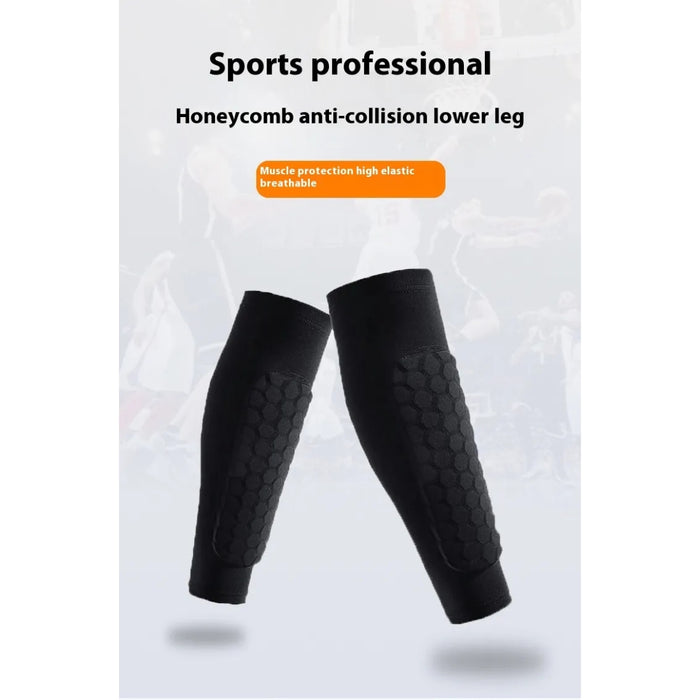 Digital Shoppy Honeycomb Shank Protection Foot Sock Men's Anti-collision Non-slip