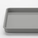 Rectangular light grey IKEA KUGGIS Lid (13x18 cm, 5x7"), sturdy plastic cover with raised edges, designed for seamless compatibility with KUGGIS storage boxes. Smooth and durable for efficient organization.-90599160
