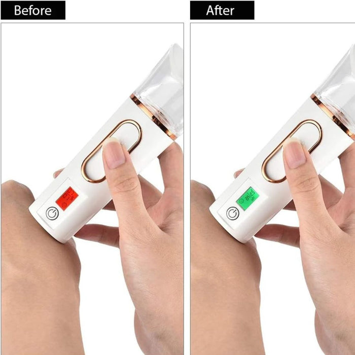 Digital Shoppy Home Rechargeable Water Replenishing Instrument Steamed Face Sprayer - white