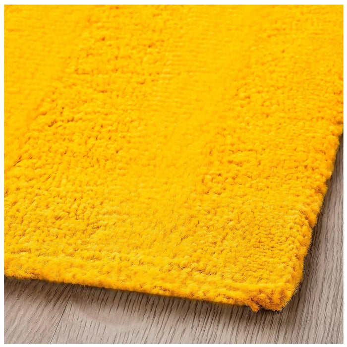 IKEA LANDSVÄG rug, low pile, yellow, 60x90 cm