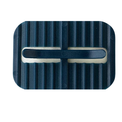 Digital Shoppy 4 Anti-slip Fixers For Household Garbage Bags, dark blue clip with ribbed texture and central slot for securing bag edges