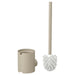 IKEA FLORSJÖN Toilet brush, beige , brush and holder with side opening for easy access and wall-mount option - 50604861