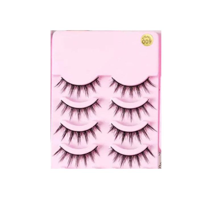 Digital Shoppy 5 Pairs Manga Lashes Natural Wispy Korean Makeup Artificial False Eyelashes