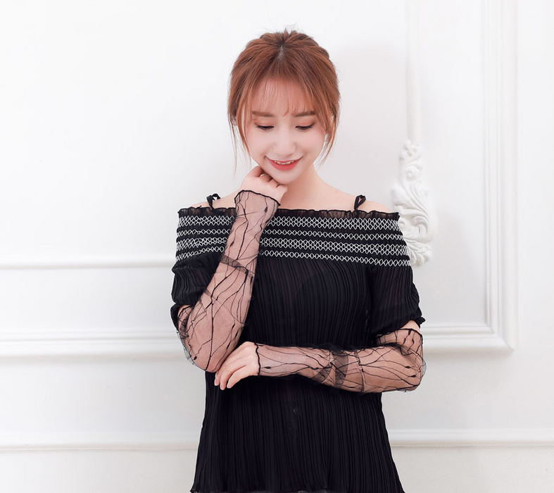 Digital Shoppy 1 Pair Women's Delicate Nylon Lace Anti-UV Cuffs – Fashionable Sun Guard