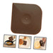 Brown square silicone mat with images of its use on a white background