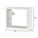 IKEA TROFAST wall storage unit in white, 34x21x30 cm; compact rectangular shelf with open front and visible screw details for easy wall mounting – 70516076