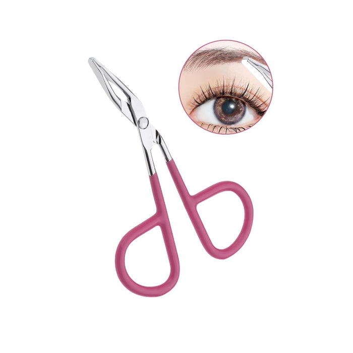 Digital Shoppy Slanted Scissor Type Durable Eyebrow Tweezer Eyelash Extension Volume for Fine Hairs Nose Hair Removal Beauty Makeup Tools