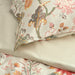 Floral patterned fabric with a soft beige background