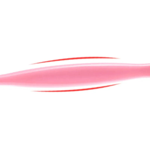 Pink and red curved lines on a white background