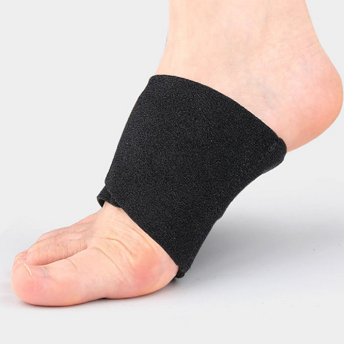 Digital Shoppy Men's And Women's Flat Foot Bow Foot Cushions, Black