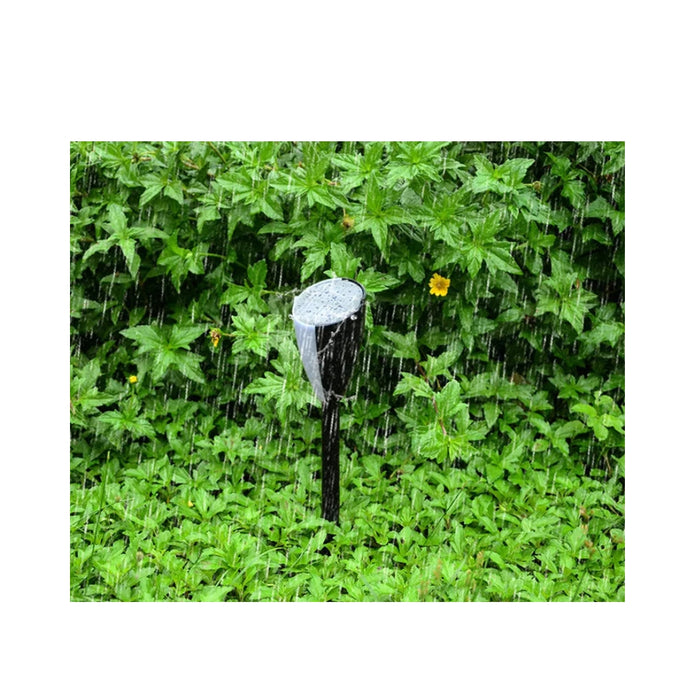 Sprinkler spraying water on green foliage