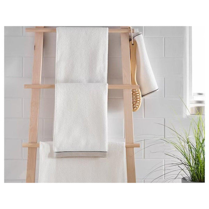 IKEA VIKFJÄRD Bathroom Towel Duo - Washcloth & Hand Towel Set in White