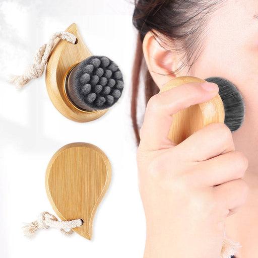  facial brush used for gentle exfoliation with soft nano silk bristles