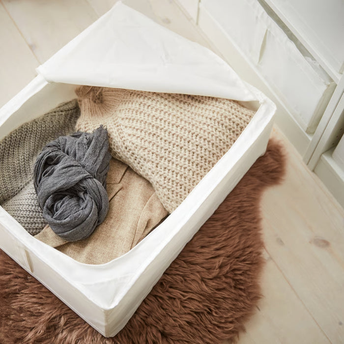 IKEA SKUBB Storage case, white, 43x53x19 cm (17x20 ¾x7 ½ ")