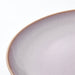 Top view of IKEA FÄRGKLAR 20 cm light pink ceramic plate