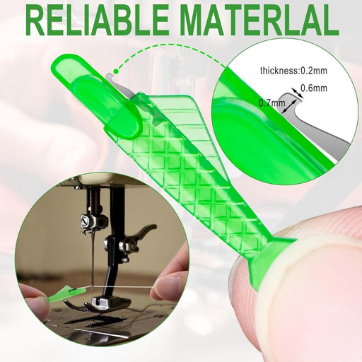 Compact quick threader for sewing machine and hand needles