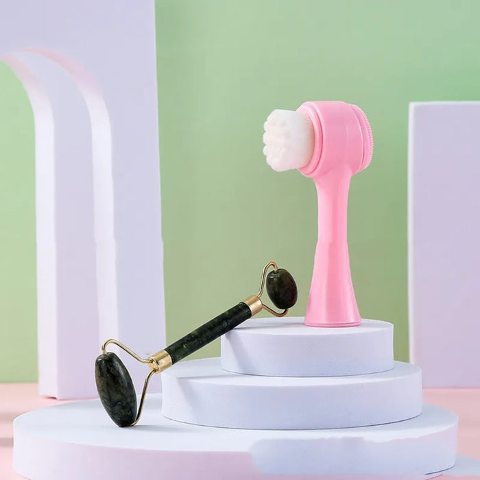 Digital Shoppy Cleansing Brush Jade Roller Push Face Beauty Device Eye
