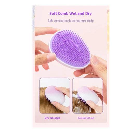 Cute mini travel hairdressing comb held in hand for size reference