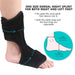 Foot drop orthosis – labeled sizing chart for ankle and foot circumference