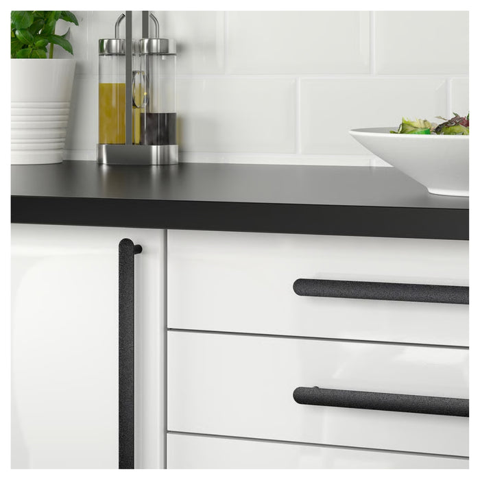 Ikea NYDALA Handle Black 346mm (2 Pack) with NYCKELN Hand Towel 40x70cm