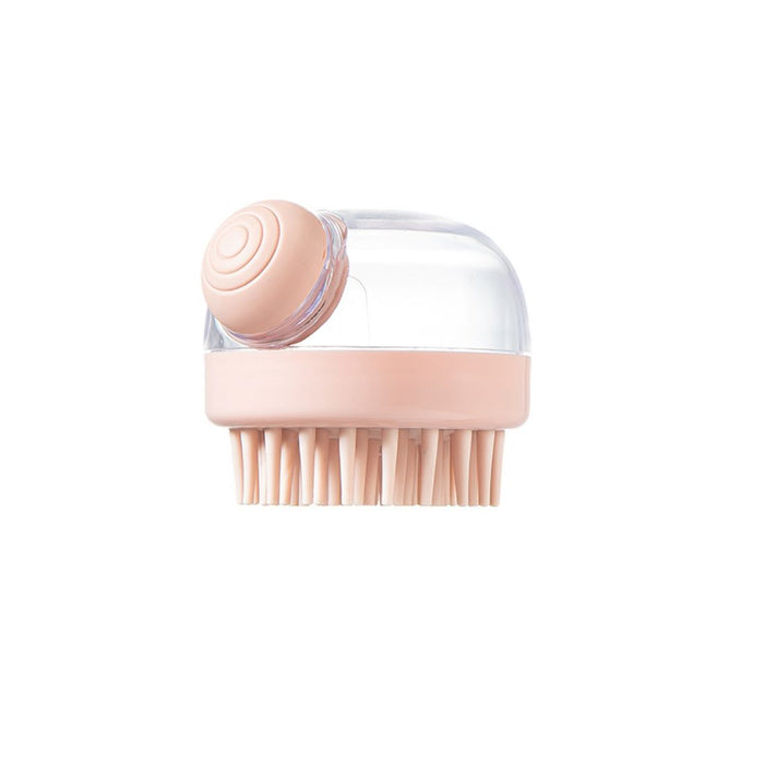 Silica gel grab scrubbing brush designed for bath and body cleaning. Features a flexible, textured surface for deep cleansing and exfoliation, ensuring a comfortable grip for effective use- 159845334887912362179
